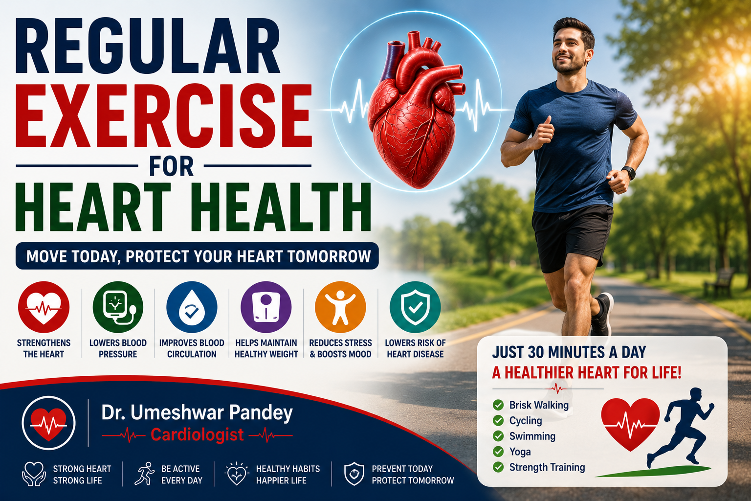 Regular Exercise for Heart Health - Dr. Umeshwar Pandey